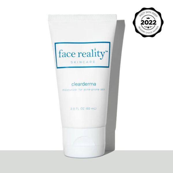 clearderma moisturizer is from the face reality brand in white plastic packaging with 60ml