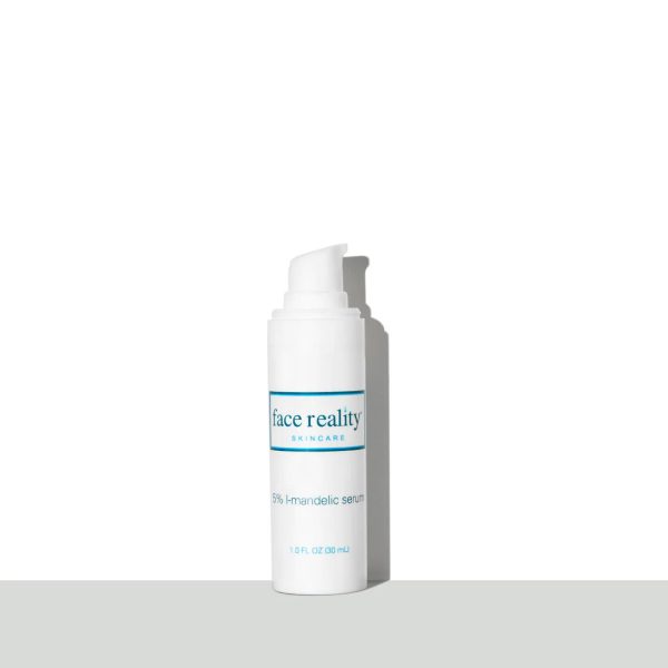 5% L-mandelic serum is from the face reality brand in white plastic packaging with 30ml